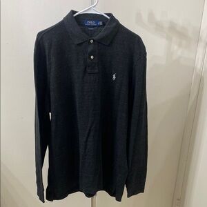 Polo by Ralph Lauren Gray Knit Polo Shirt